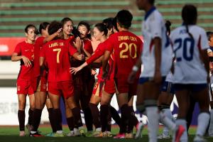 中國女足5-1菲律賓女足晉級(jí)八強(qiáng)