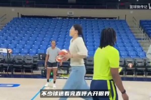 內線巨獸的射程！李月汝和佩奇比拼超遠三分，這手感直接逗笑佩奇