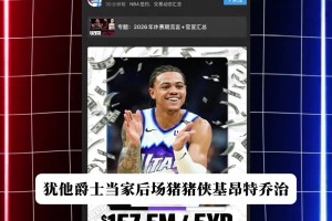 這合同性價比如何？爵士5年1.575年續約基昂特·喬治